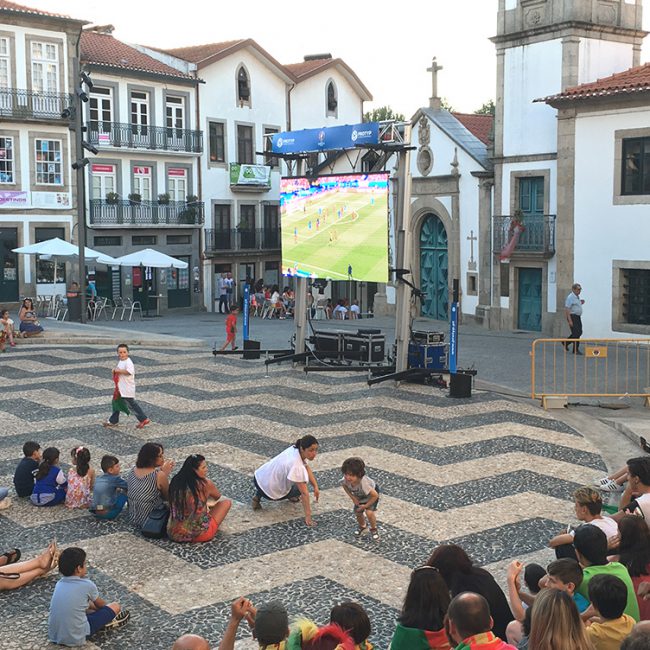 Final Europeu 2016 Praça Brandão Vasconcelos